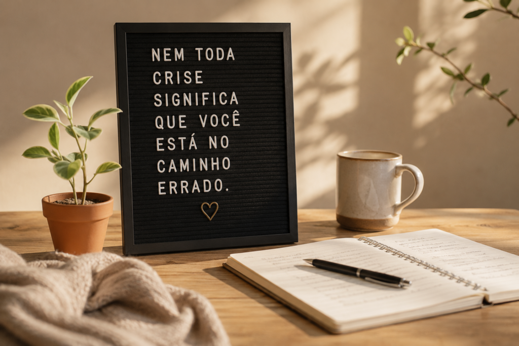 Nem toda crise anuncia um fim. Às vezes, ela apenas revela que um novo caminho está pronto para ser percorrido.